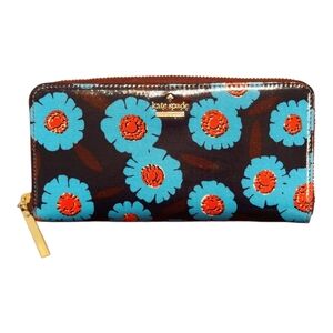 Kate Spade Leather Floral Wallet